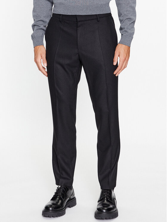 Boss Pantaloni de costum P-Genius-CW-234 50503253 Negru Slim Fit