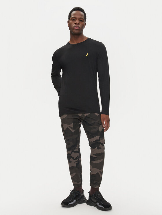 Brave Soul Brave Soul Longsleeve MLT-69FRANZC Чорний Regular Fit