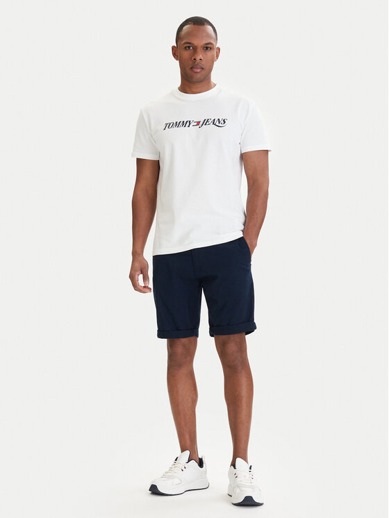 Tommy Jeans Tommy Jeans Tričko DM0DM22548 Biela Regular Fit