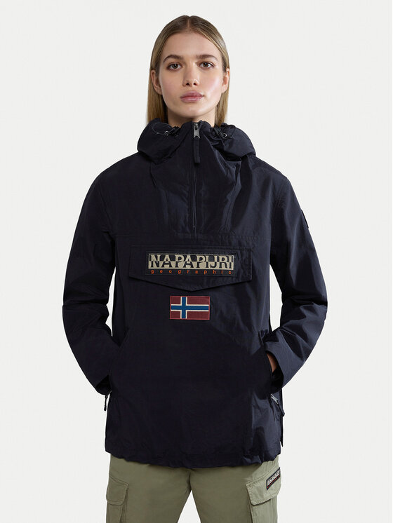 Napapijri Bunda anorak Rainforest NP0A4G7F Čierna Regular Fit