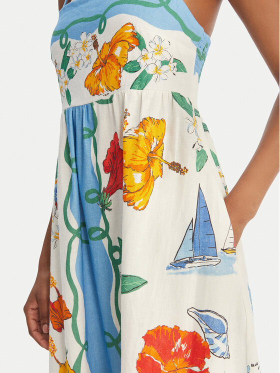 Seafolly Seafolly Rochie de vară Viva Vacation 55673-DR Albastru celest Regular Fit