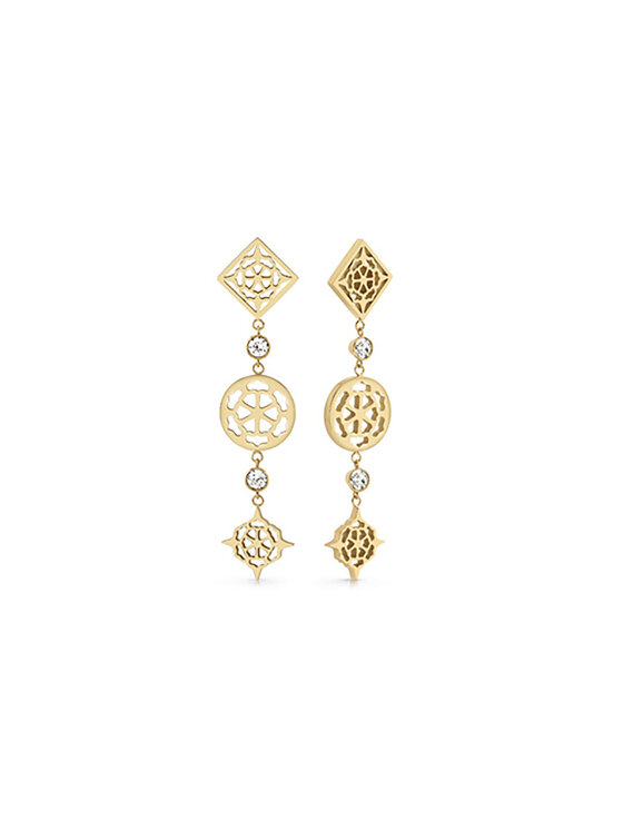Guess Guess Naušnice JUBE01174JWYGTU Zlatá
