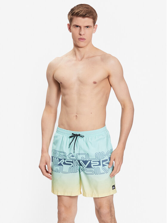 Quiksilver Quiksilver Plavecké šortky Word Block EQYJV04005 Zelená Regular Fit