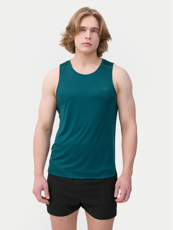 4F 4F Технічна футболка 4FWSS24TFTSM841 Зелений Regular Fit