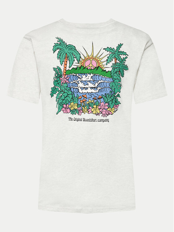 Quiksilver Quiksilver Tričko Island Sunrise Moe AQYZT09543 Sivá Regular Fit