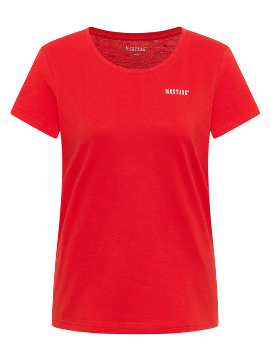 Mustang Mustang T-Shirt Alma 1016748 Rot Regular Fit