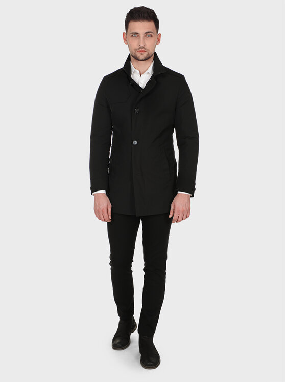 Evenemen Evenemen Płaszcz przejściowy RUFFO C Czarny Slim Fit
