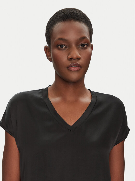 ViCOLO ViCOLO Majica TD0009 Crna Relaxed Fit