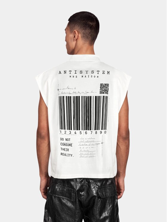 MADE BY SOCIETY MADE BY SOCIETY T-Shirt LOOSE CUT - M17708 Biały Basic Fit