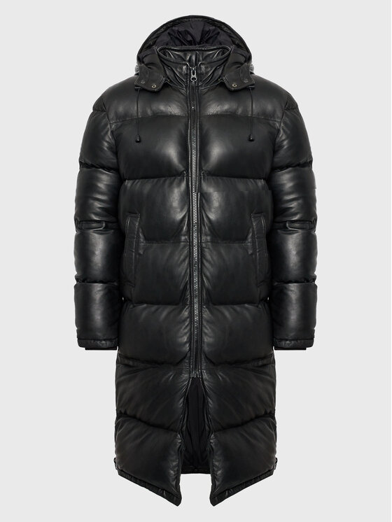 Serge Pariente Serge Pariente Lederjacke Vibes Schwarz Regular Fit