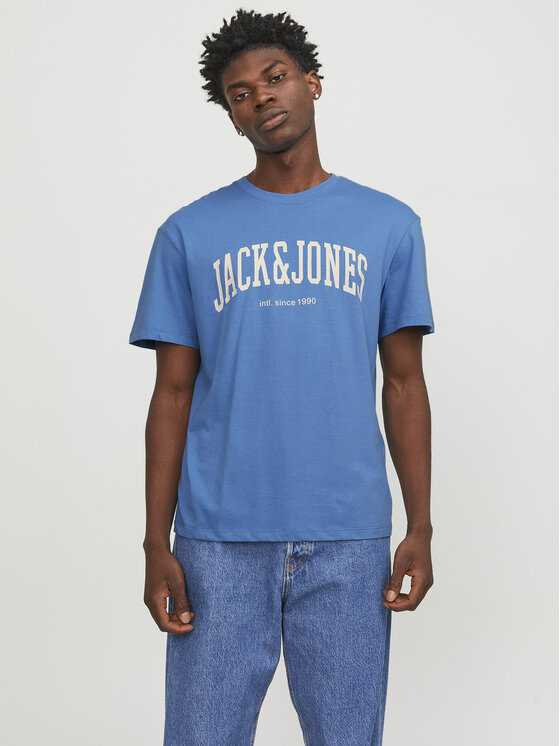Jack&Jones Jack&Jones Tričko Josh 12236514 Modrá Relaxed Fit