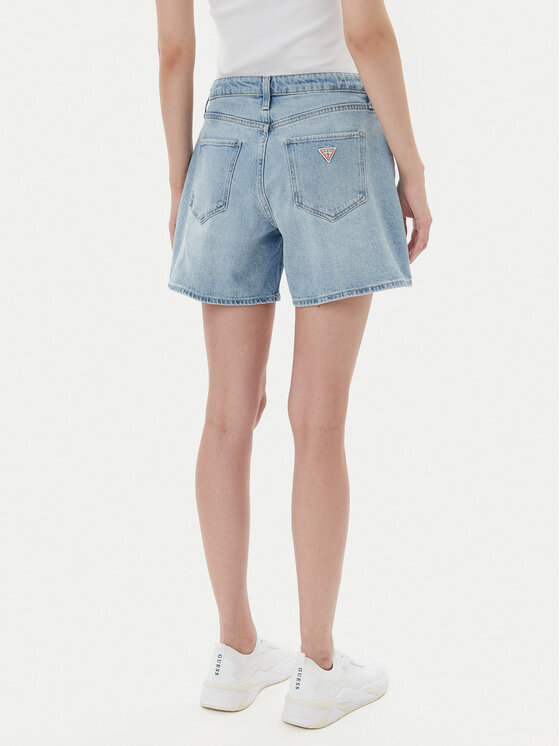 Guess Guess Szorty jeansowe W5GD1A D4K30 Niebieski Regular Fit
