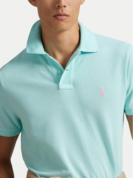 Polo Ralph Lauren Polo Ralph Lauren Polokošeľa 710536856500 Tyrkysová Slim Fit