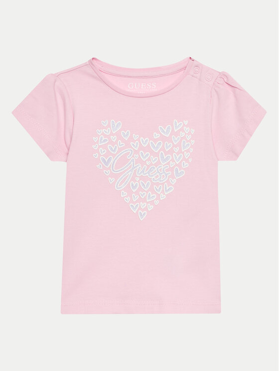 Guess Tricou A4GI01 K6YW4 Roz Regular Fit