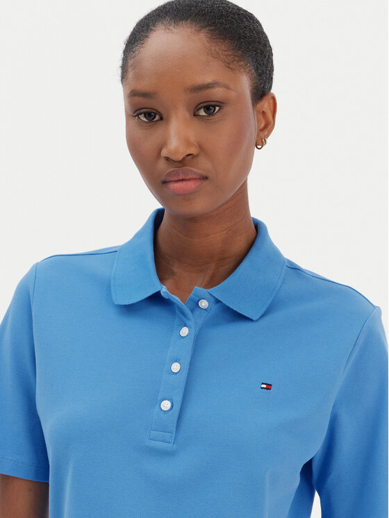 Tommy Hilfiger Tommy Hilfiger Поло 1985 WW0WW43224 Голубий Regular Fit