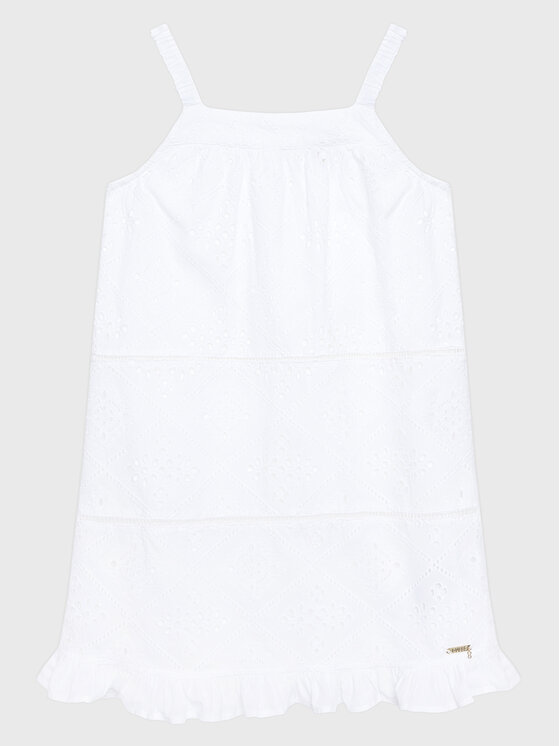 Guess Guess Rochie de vară J3GK23 WFGJ0 Alb Regular Fit