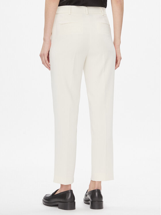 MAX&Co. MAX&Co. Medžiaginės kelnės Gennaio Balta Regular Fit
