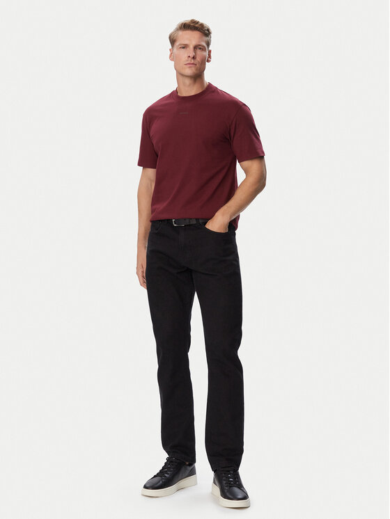 HUGO HUGO Tričko Dapolino 50488330 Bordová Relaxed Fit