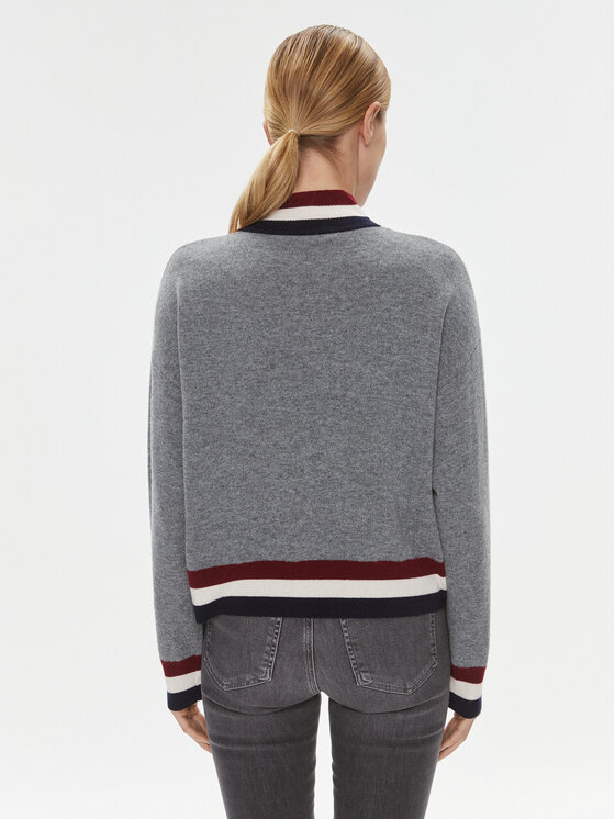 Tommy Hilfiger Tommy Hilfiger Rollkragenpullover WW0WW39536 Grau Regular Fit