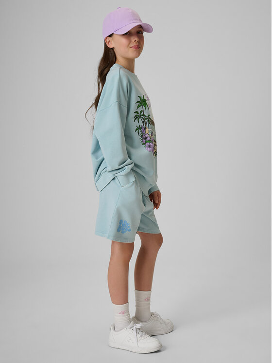 4F 4F Szorty sportowe SUMMER SPLASH Niebieski Loose Fit