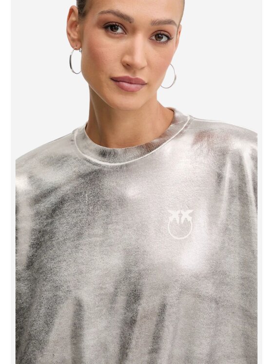PINKO PINKO Μπλούζα Libero maglia felpa Ασημί Regular Fit