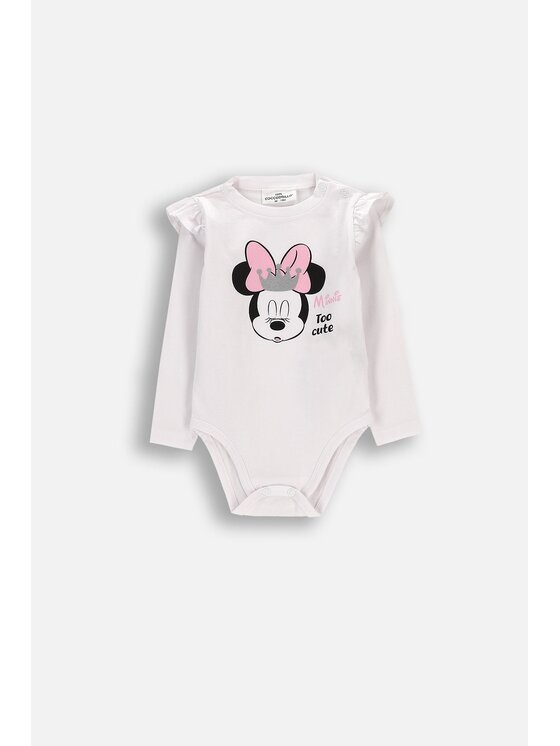 Body dziecięce Coccodrillo, Rozmiar 74, Białe, WC6112101LGD-001