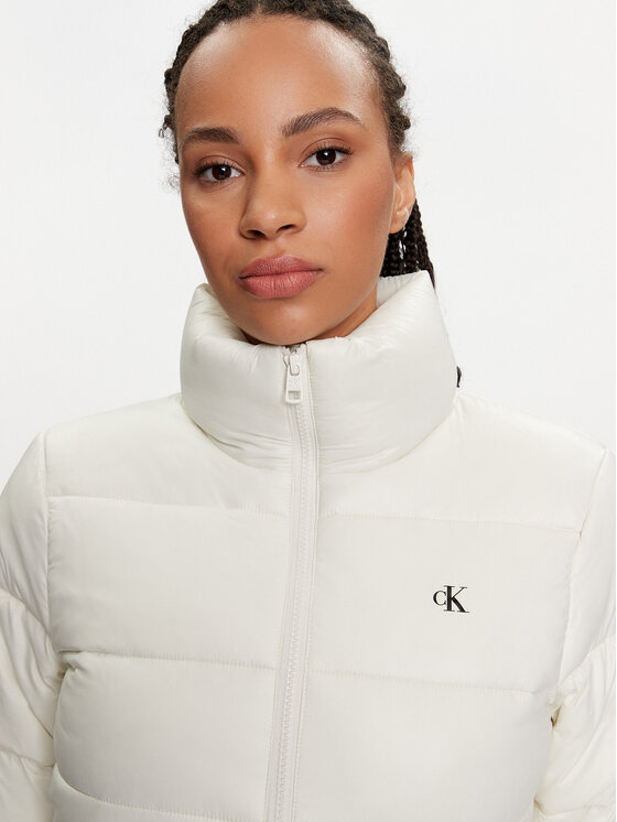 Calvin Klein Jeans Calvin Klein Jeans Prechodná bunda J20J223580 Écru Slim Fit