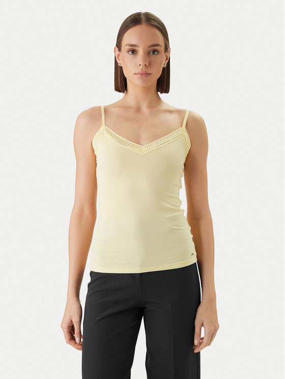 Morgan Morgan Top 192-BARBA.N Galben Slim Fit