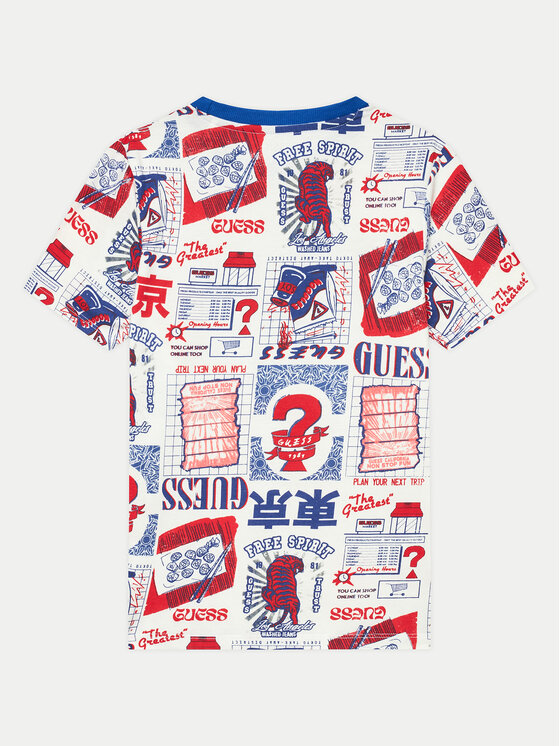 Guess Guess T-krekls L4YI04 K8HM3 Daudzkrāsains Regular Fit