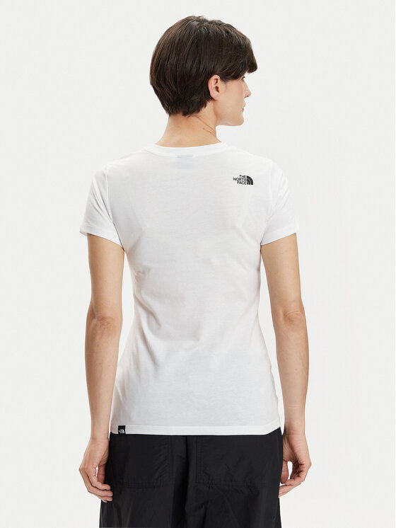 The North Face The North Face Póló Simple Dome NF0A87NH Fehér Regular Fit