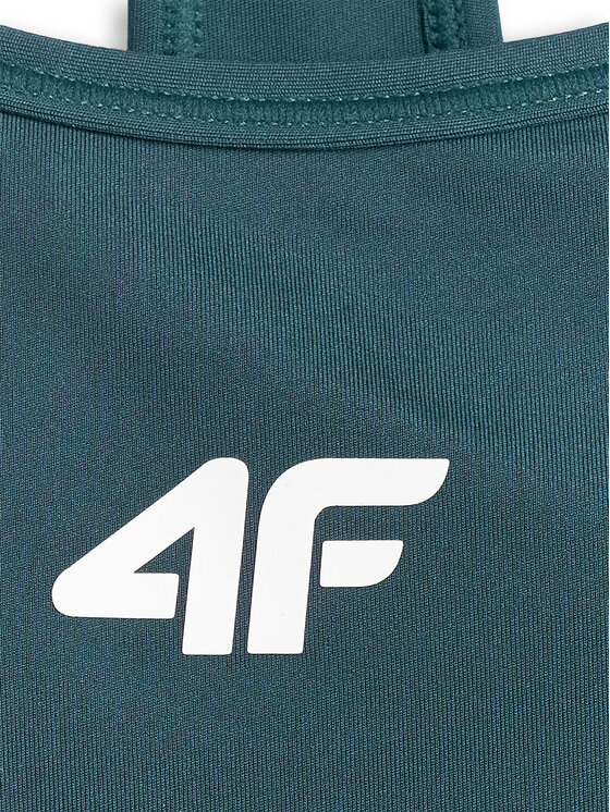 4F 4F Biustonosz sportowy BASIC+ Turkusowy