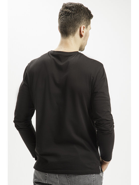 Cross Jeans Cross Jeans Longsleeve 15930-020 Czarny Regular Fit