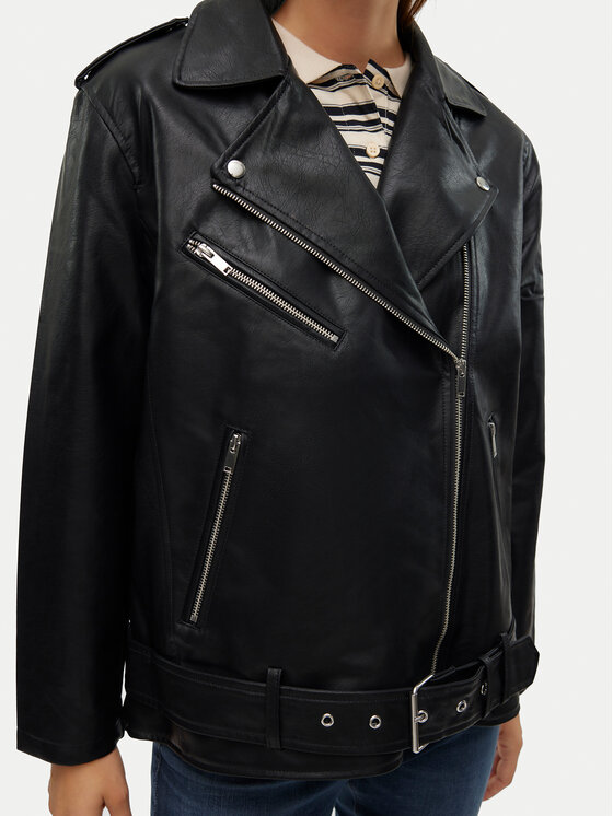 Vero Moda Vero Moda Куртка зі штучної шкіри Ramon 10311337 Чорний Loose Fit