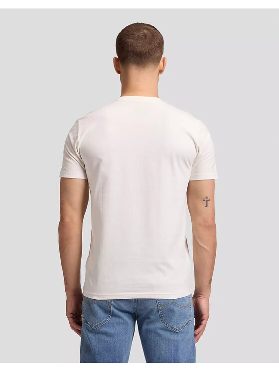 Lee Lee T-Shirt POCKET TEE Biały Regular Fit