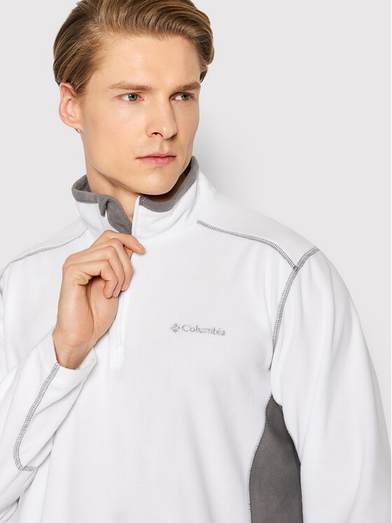 Columbia Columbia Fleecová mikina Klamath Range 1352472 Bílá Regular Fit