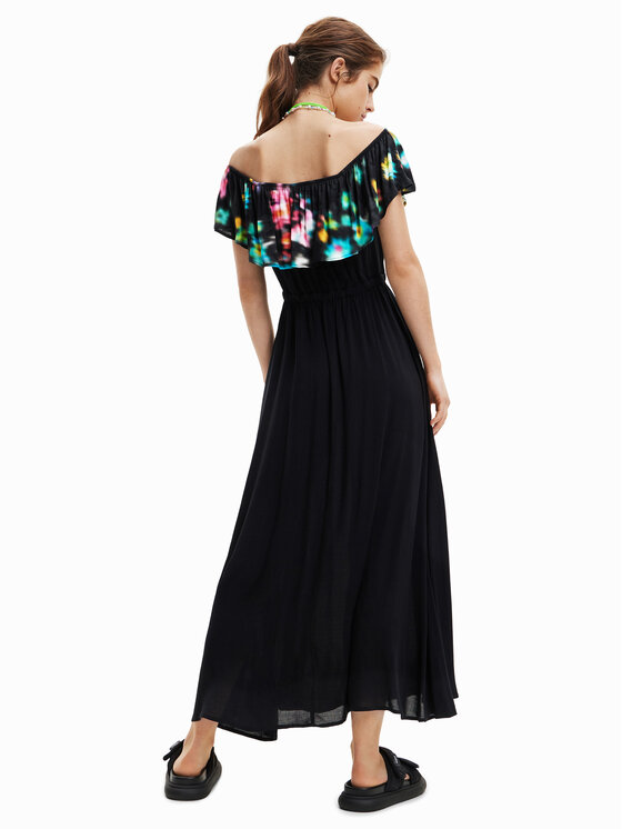 Desigual Desigual Rochie de zi 23SWVW55 Negru Regular Fit