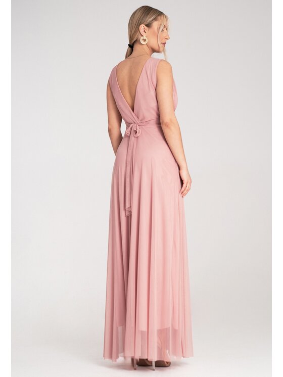 FIGL FIGL Večerné šaty M1186 Ružová Flared Fit