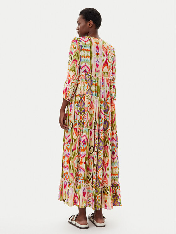 LOLA CASADEMUNT LOLA CASADEMUNT Sommerkleid LS2516070 Bunt Relaxed Fit