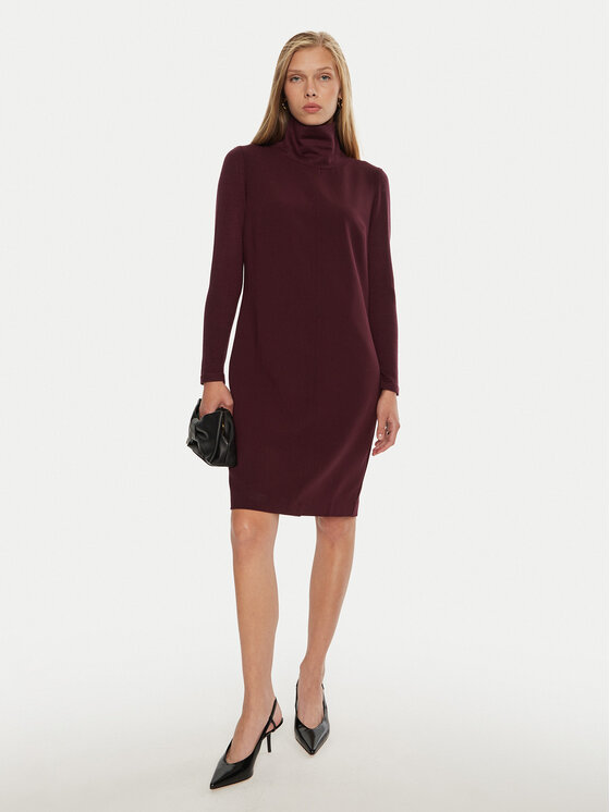 Tatuum Tatuum Strickkleid Sagamia T2321.196B Dunkelrot Regular Fit