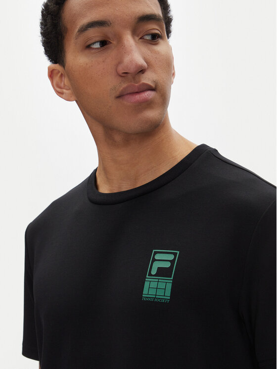 Fila Fila T-särk Lennik FAM0883 Must Regular Fit