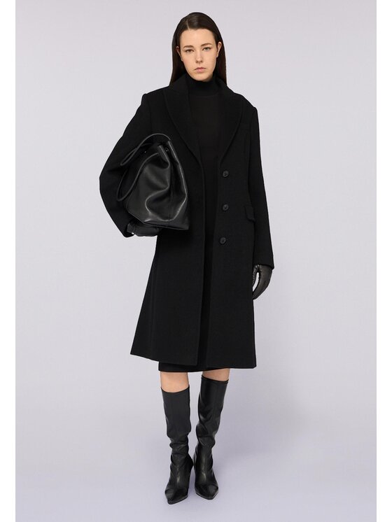 Trussardi Trussardi Cappotto 8918A000320N033 Nero Regular Fit