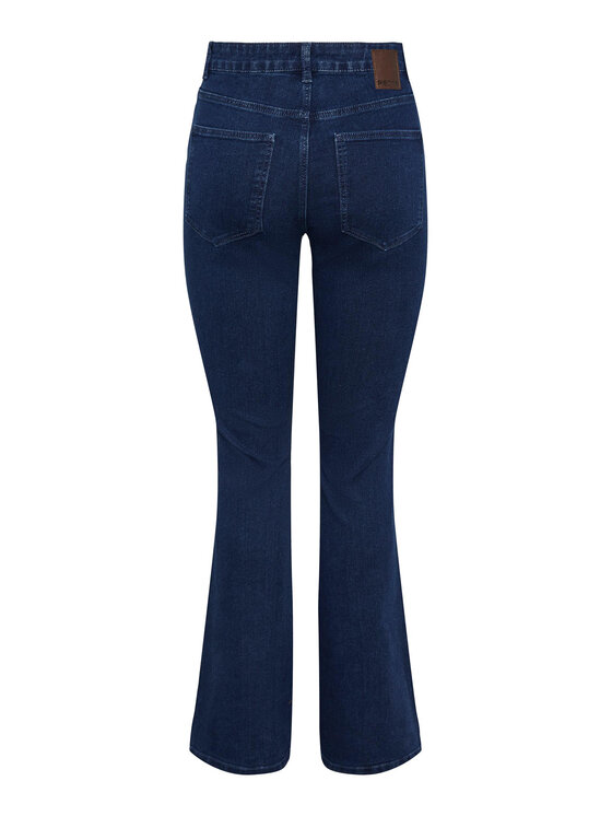 Pieces Pieces Traperice 17127256 Tamnoplava Flared Fit