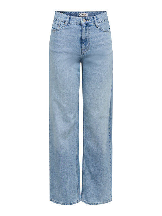 ONLY ONLY Jeansy Maddie 15361576 Modrá Wide Leg