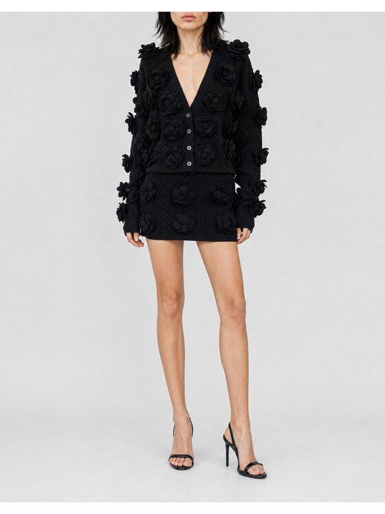PHILIPP PLEIN PHILIPP PLEIN Kardigán 31416 Čierna Regular Fit