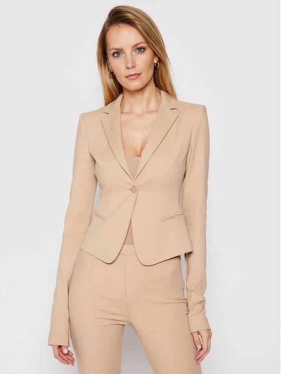Patrizia Pepe Patrizia Pepe Піджак CSA501/AQ39-B663 Бежевий Slim Fit