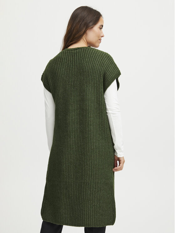 Fransa Fransa Strickjacke 20612719 Grün Regular Fit