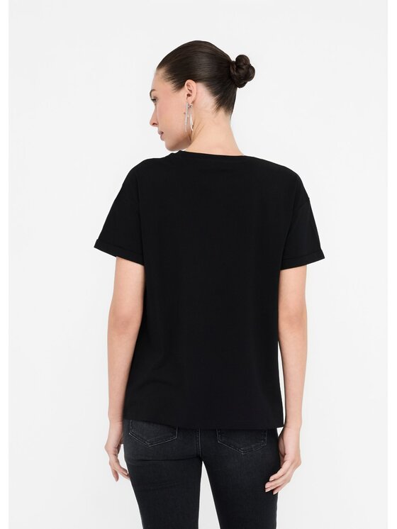 Liu Jo Liu Jo T-shirt UF5257JS904M9786 Nero Regular Fit