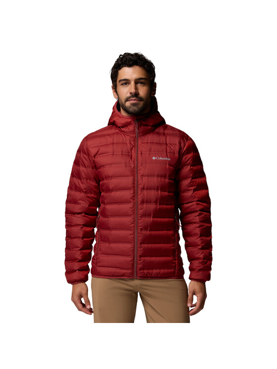Columbia Columbia Giubbotto invernale Lake 22 II Down Hooded Jacket Rosso Regular Fit