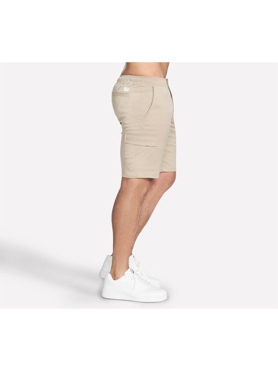 Skechers Skechers Szorty materiałowe SH96-NTS Beżowy Regular Fit