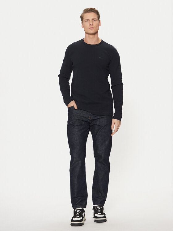 BOSS BOSS Longsleeve Tempesto 50520725 Blu scuro Regular Fit